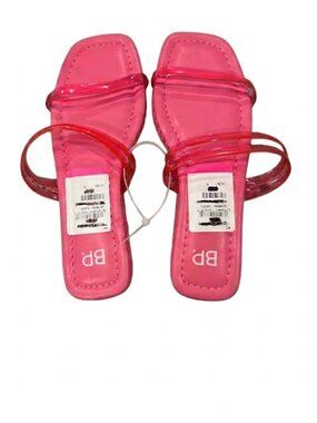NWT BP. Pink Jelly Multi-Strap Sandals | Women's Size 6 | Hot Pink